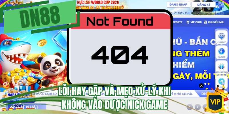Lỗi hay gặp và mẹo xử lý khi không vào được nick game